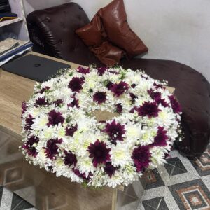 16 inches Round Wreath with Gypso